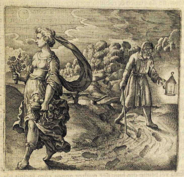 Following Nature, from Atalanta Fugiens by Michael Maier, 1618
