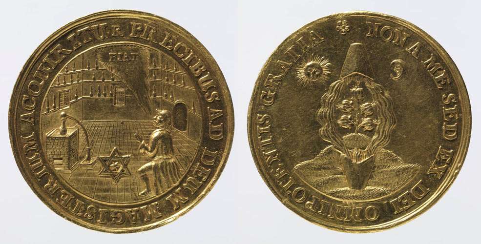 Medal with Praying Alchemist