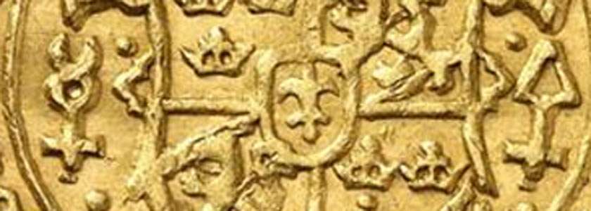 Golden ducat 1634 detail