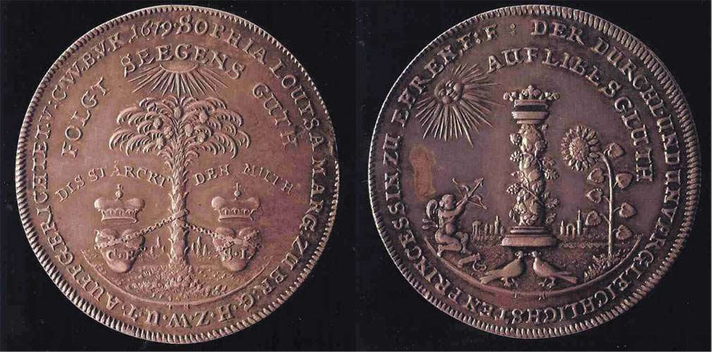A 1679 medal from Germanischen National Museum, Nuremberg, Germany