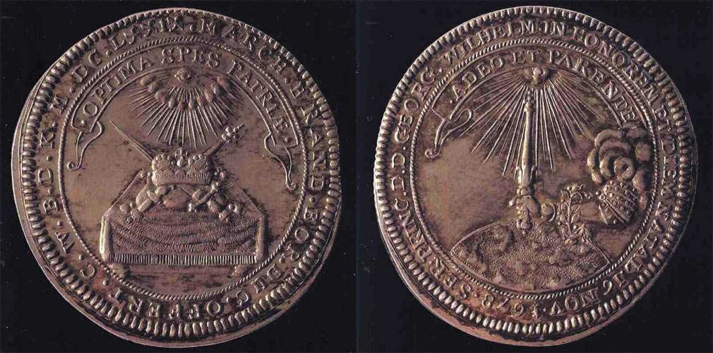 1679 coin from Germanischen National Museum, Nuremberg, Germany