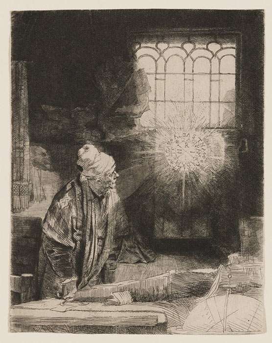 The Alchemist at Home in his Study, by Rembrandt Harmenszoon van Rijn, 1652