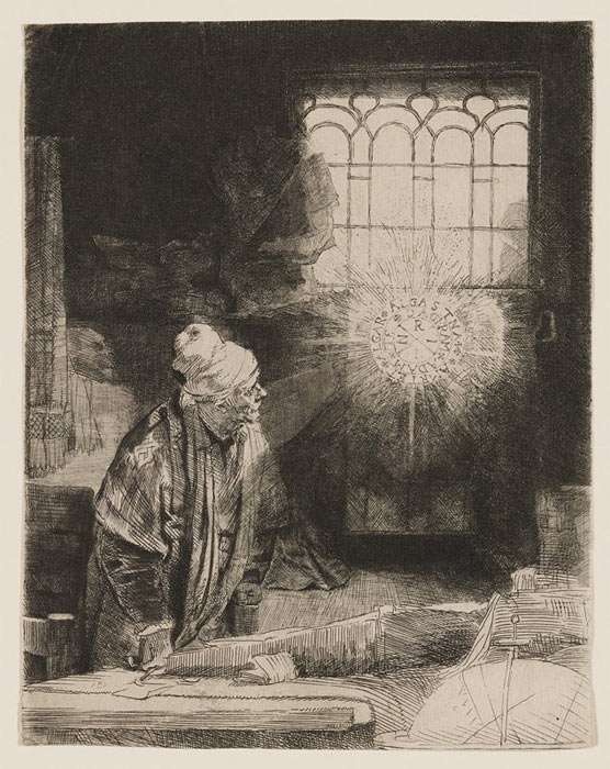 The Alchemist at Home in his Study, by Rembrandt Harmenszoon van Rijn, 1652