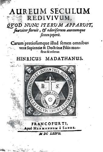 Frontispiece of Aureum Saeculum Redivivum