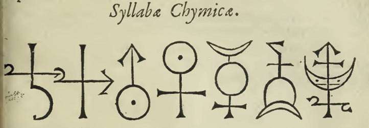 The sigils in Commentatio de pharmaco catholico