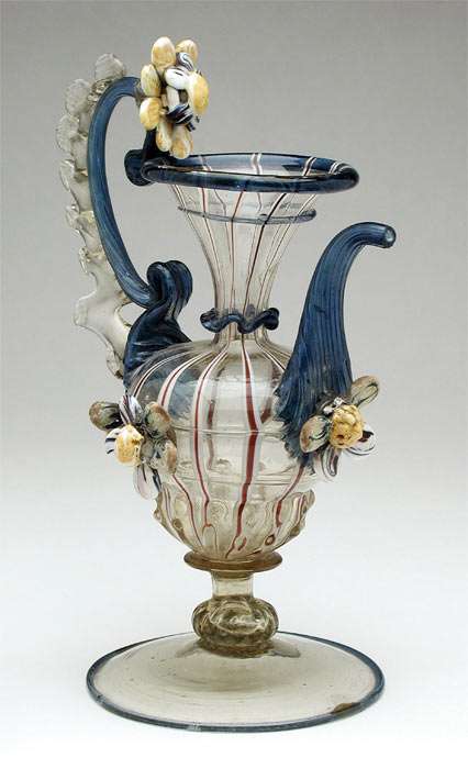 Late 17th century Venetian glass ewer, Los Angeles County Museum of Art