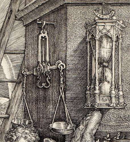 Melencolia I, by Albrecht Dürer, detail