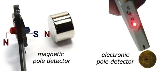 magnetic and electronic pole detector