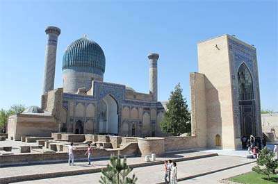 Mausoleum of  Guri Amir in Samarkand, Uzbekistan