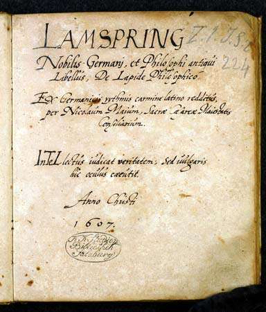 The Book of Lambspring