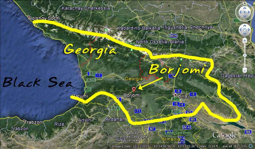 Borjomi map