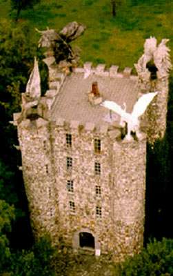 The tower, five levels above the ground, two underground