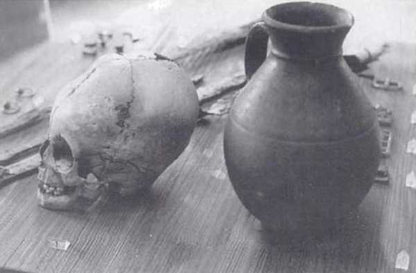 Child's skull, early 5th century, from Schiltern in Lower Austria