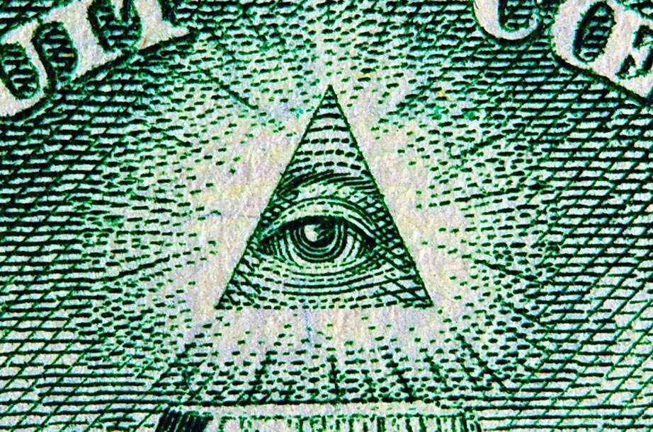 the eye in thr triangle on the one dollar bill