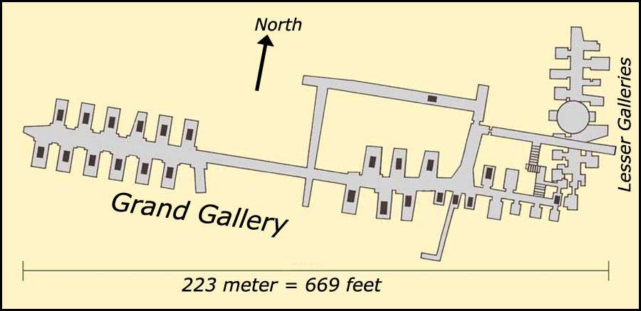 Map of the underground tunnels.