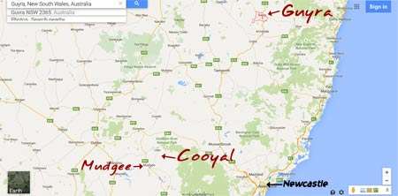 Cooyal-Guyra map