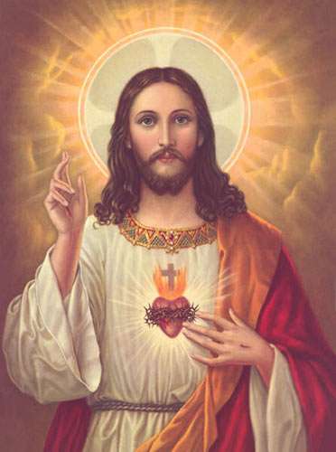 Jesus with aureole