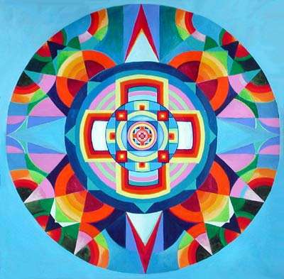 Peaceful Rainbow Mandala