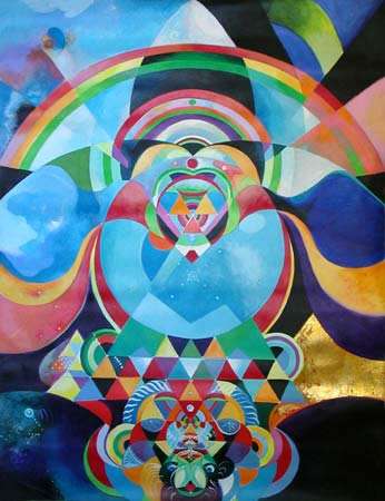 Grateful Mandala painting