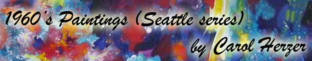 Carol Herzer 1960's painting   Seattle City Series 