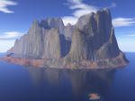 eroded island