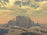 mountain rising